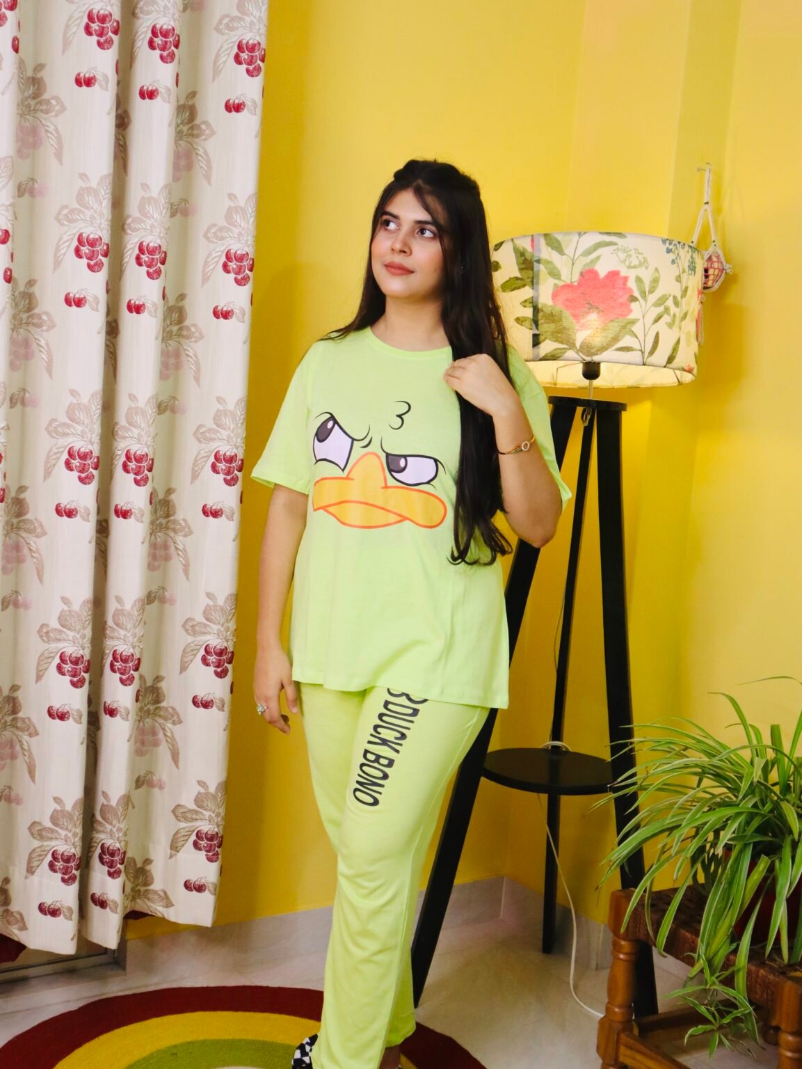 Exclusive Pj Suit 2 Piece- Lemon Duck