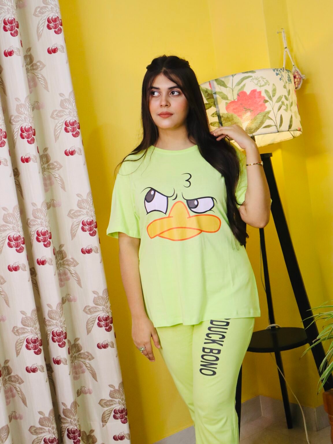 Exclusive Pj Suit 2 Piece- Lemon Duck